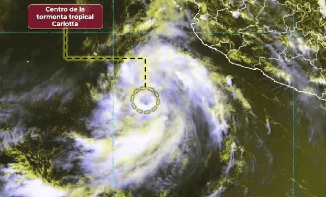 Tormenta tropical Carlotta se forma en el Pacífico: Potencial primer huracán de la temporada