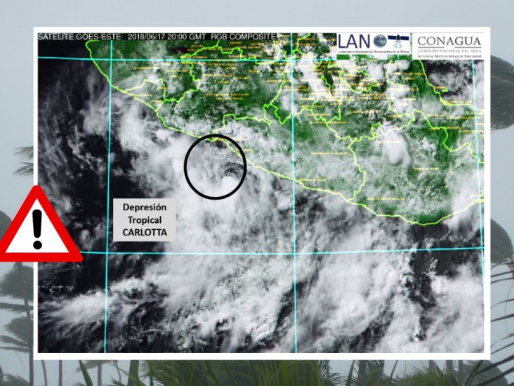 Este es el ciclón tropical que llegaría a México junto con Carlotta