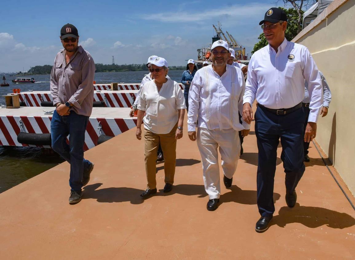 Supervisan autoridades obras del Malecón Ribereño