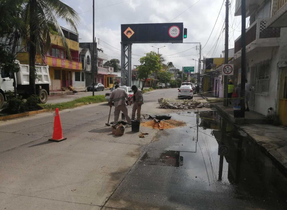 Cierran carril de acceso al Túnel Sumergido de Coatzacoalcos ¡circula con precaución!