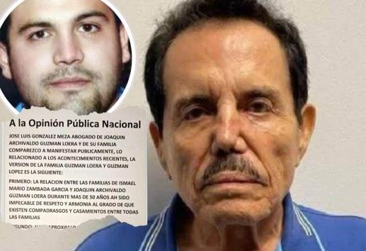 Mayo Zambada e hijo del Chapo Guzmán se entregaron voluntariamente a EU: abogado