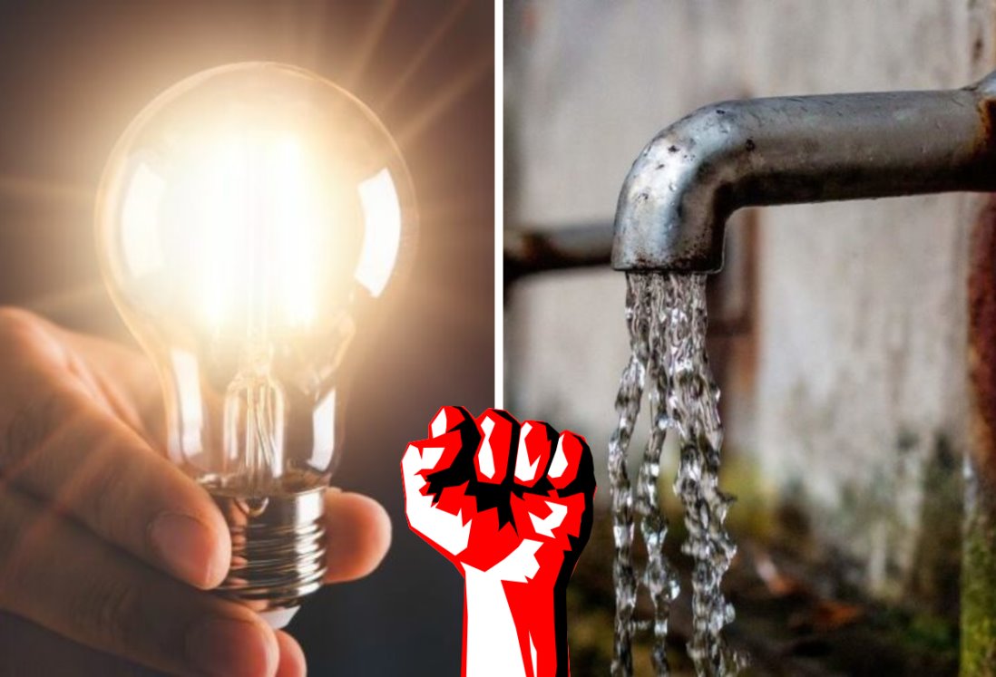 Anuncian manifestación por altos costos de luz y agua en Veracruz