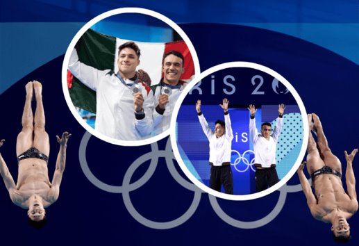 ¡Histórico! los clavadistas mexicanos Osmar Olvera y Juan Celaya ganan medalla de plata en Juegos Olímpicos