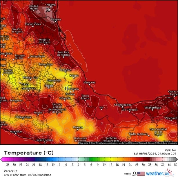 Así estará el clima en Veracruz este sábado 03 de agosto de 2024