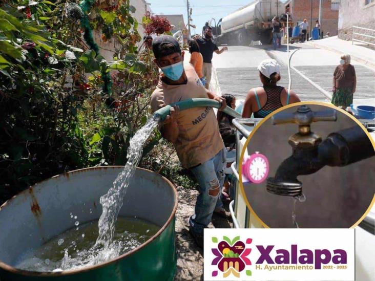 En Xalapa, estas colonias tendrán agua entre 8 y 10 días fijos en agosto