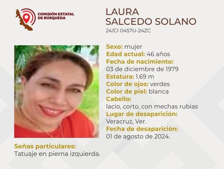 Buscan a Laura Salcedo, la primera mujer desaparecida en agosto de 2024 en Veracruz