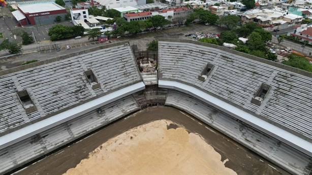 Reconstrucción del estadio Luis Pirata Fuente en Veracruz lleva un avance del 51%