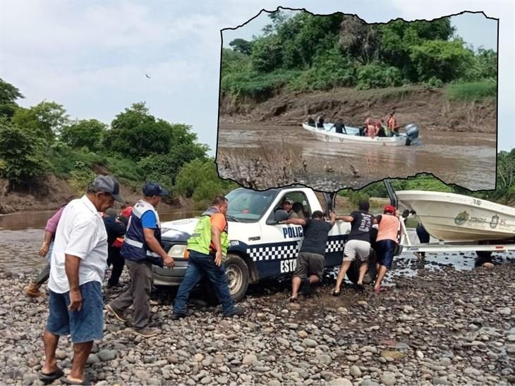 Continúa la búsqueda del pequeño Ángel, de 4 años, quien fuera arrastrado por el río Jamapa, en Cotaxtla