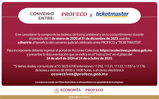 ¿Te cancelaron el boleto? TicketMaster ofrece reembolsos en estas fechas