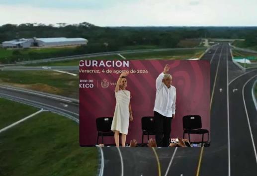 AMLO y Sheinbaum inauguran carretera clave en Veracruz: la Acayucan-La Ventosa