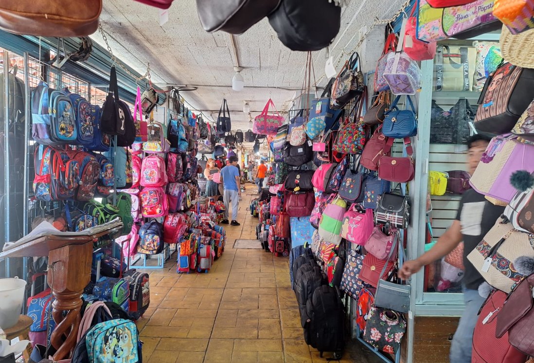 Regreso a clases 2024: Mochilas cuestan hasta mil 200 pesos en mercados de Veracruz