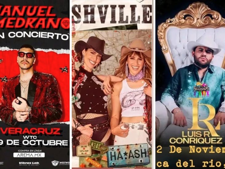 Cuáles son los conciertos en Veracruz de agosto a diciembre de 2024