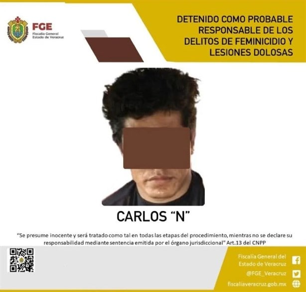 Detienen a Carlos “N”, presunto feminicida de Ana Francisca Hernández Cruz en Tierra Blanca