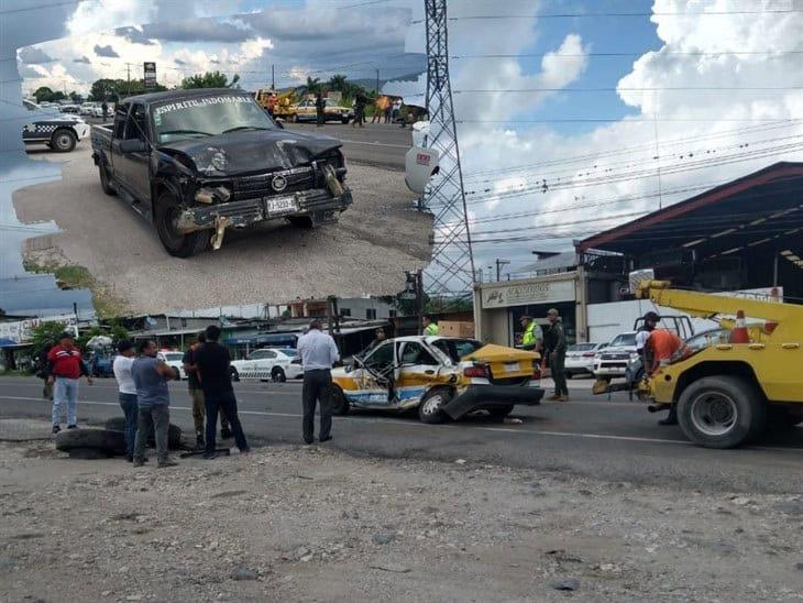 Fuerte accidente automovilístico en Rancho Trejo, Amatlán; hay un lesionado