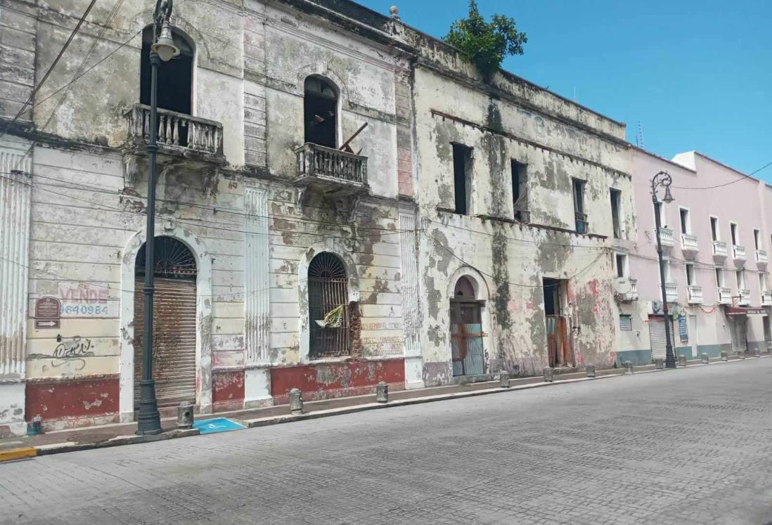 Edificios del Centro Histórico de Veracruz con grave deterioro; urge rescate real