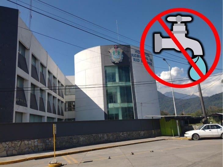 Más problemas en el Hospital Regional de Río Blanco: no cuentan con agua desde hace tres semanas