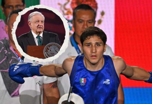 AMLO festeja actuación de boxeador Marco Verde en París 2024
