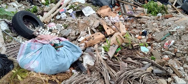 Abandonan cajas de leche del gobierno en terreno baldío del puerto de Veracruz