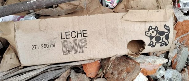 DIF Estatal de Veracruz investiga las cajas de leche tiradas en basurero clandestino