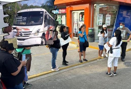 Habitantes de Fortín realizaron bloqueo carretero por mal servicio del transporte público