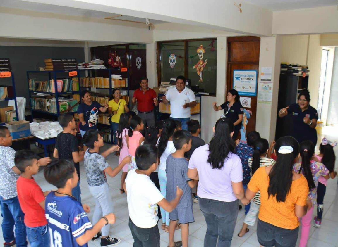 En “mis vacaciones en la biblioteca” imparten taller sobre prevención de delitos en Soconusco 