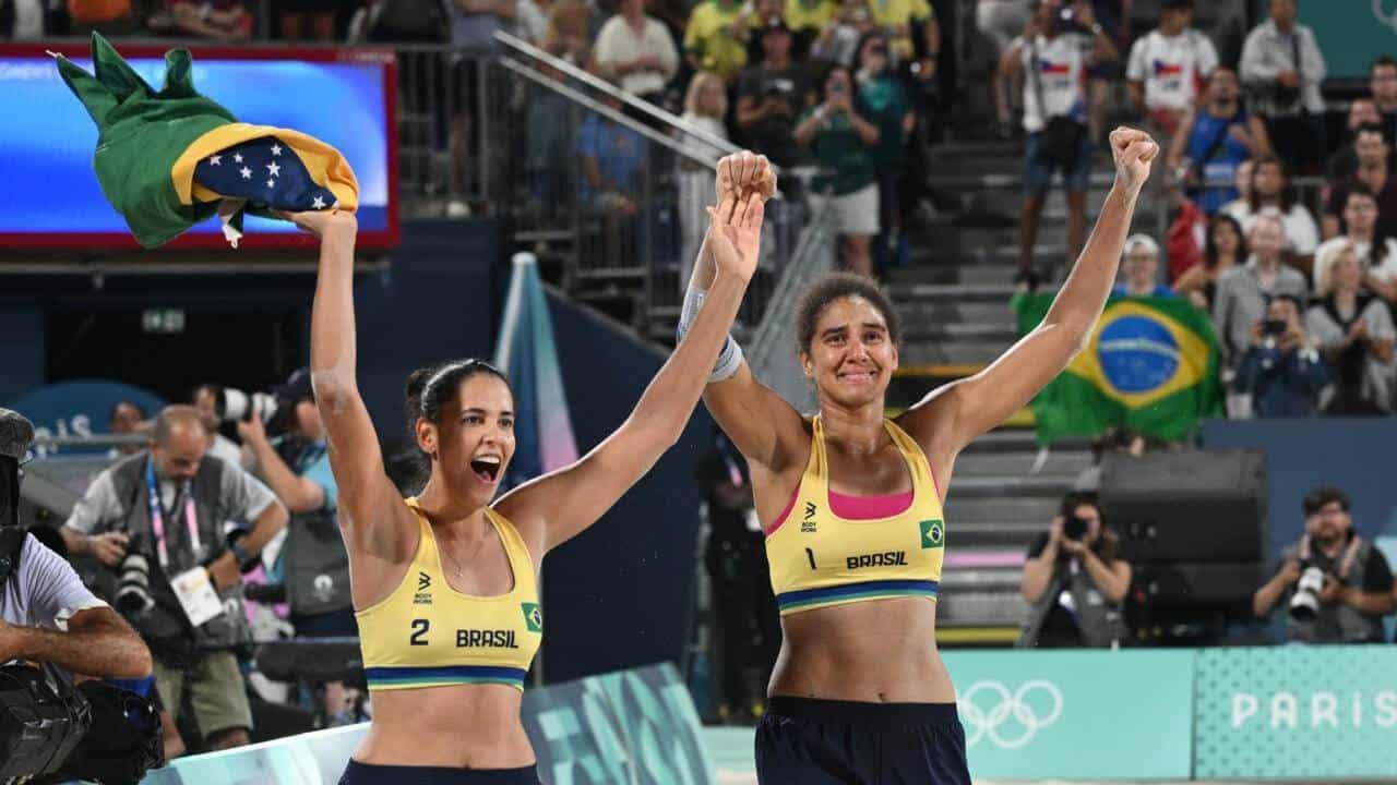 Se coronan brasileñas en el voly playero en JO 2024