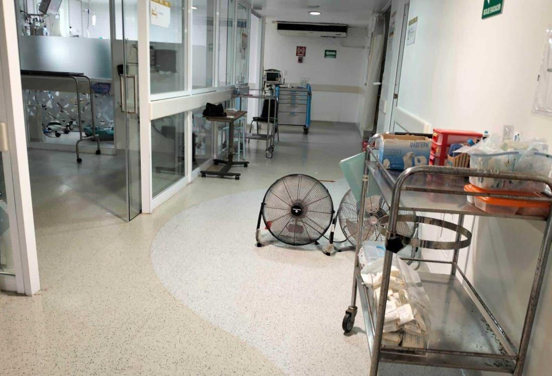 Cumplen 30 días sin climas en Hospital de Alta Especialidad de Veracruz; pacientes presentan llagas