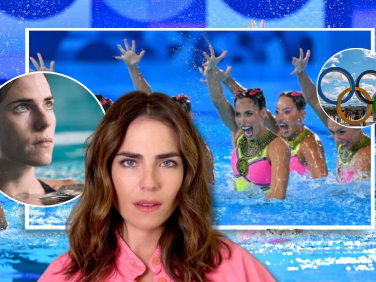 Karla Souza formó parte de la rutina del equipo mexicano de natación ¿Qué fue lo que hizo?