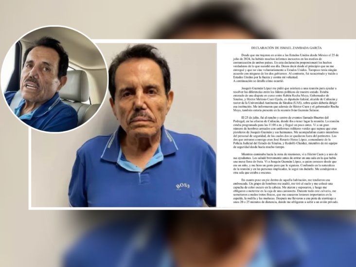 La carta de El Mayo Zambada relata a detalle su captura: Me emboscaron y secuestraron