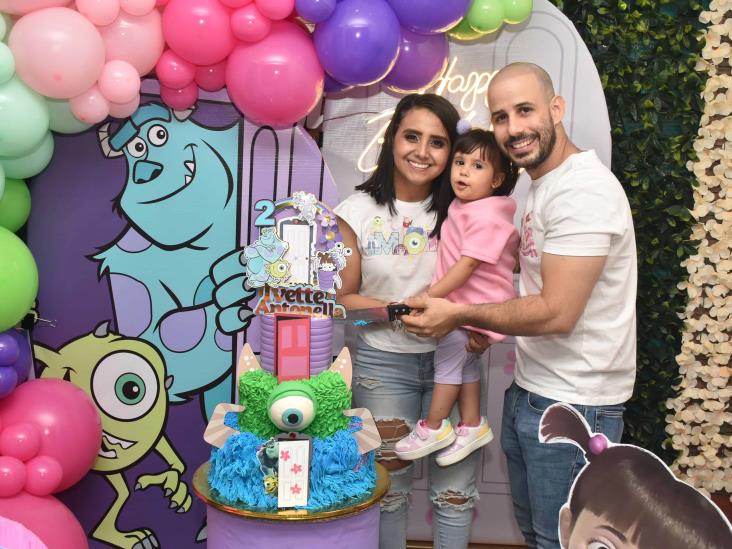 Ivette Antonella Pineda Marín fue festejada por sus 2 años de edad, con temática de Monsters Inc.