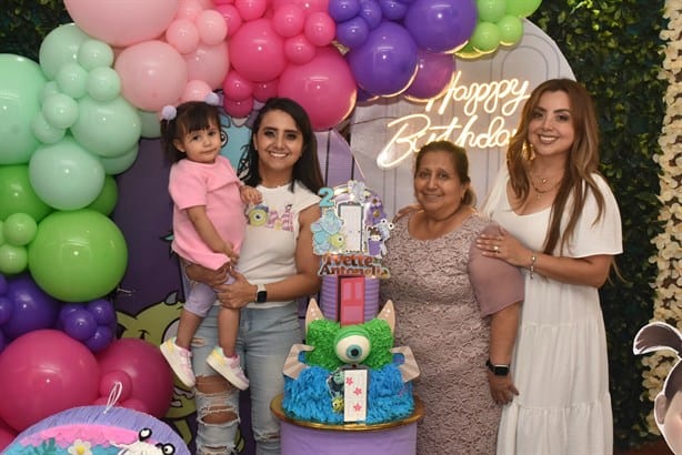 Ivette Antonella Pineda Marín fue festejada por sus 2 años de edad, con temática de Monsters Inc.