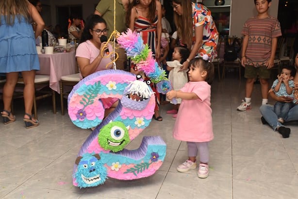 Ivette Antonella Pineda Marín fue festejada por sus 2 años de edad, con temática de Monsters Inc.