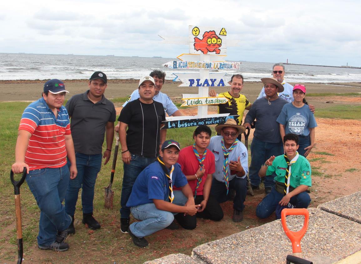 Así promueven el cuidado del medio ambiente y las playas de Coatzacoalcos