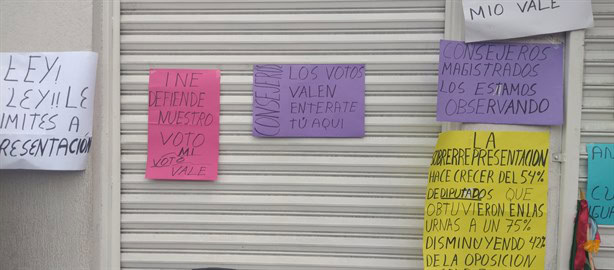 Ciudadanos de Orizaba se manifiestan en contra de la sobrerrepresentación