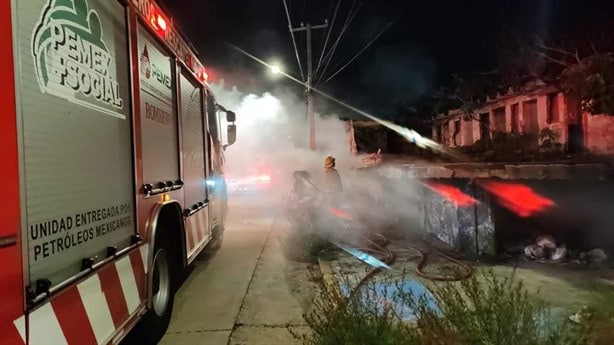 Alarma incendio en la zona de tolerancia de Coatzacoalcos