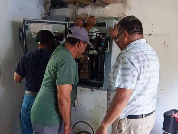 Reparan estación de bombeo de agua en Sayula