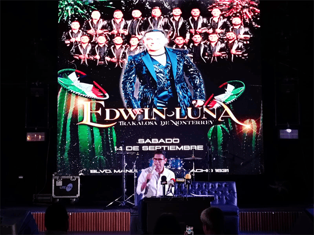 Confirman show de Edwin Luna en Veracruz