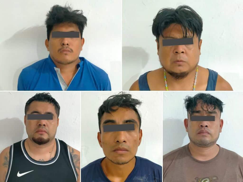 Tras balacera en Catemaco, SSP detiene a 5 sujetos con armas y droga