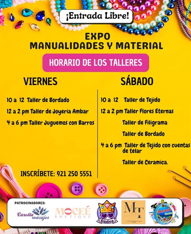 Invitan en Coatzacoalcos a Expo de Manualidades: conoce fecha y lugar