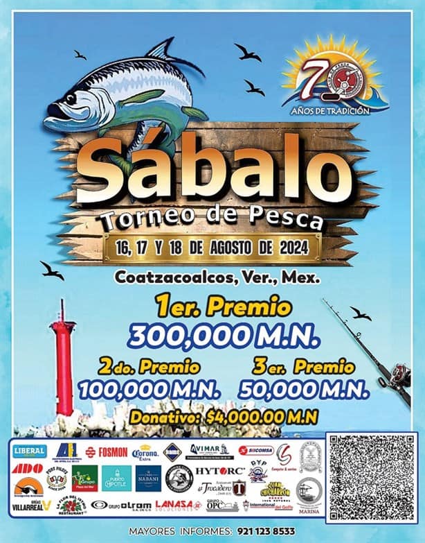 Torneo de pesca de sábalo en Coatzacoalcos: ¿qué premio recibirá el primer lugar?