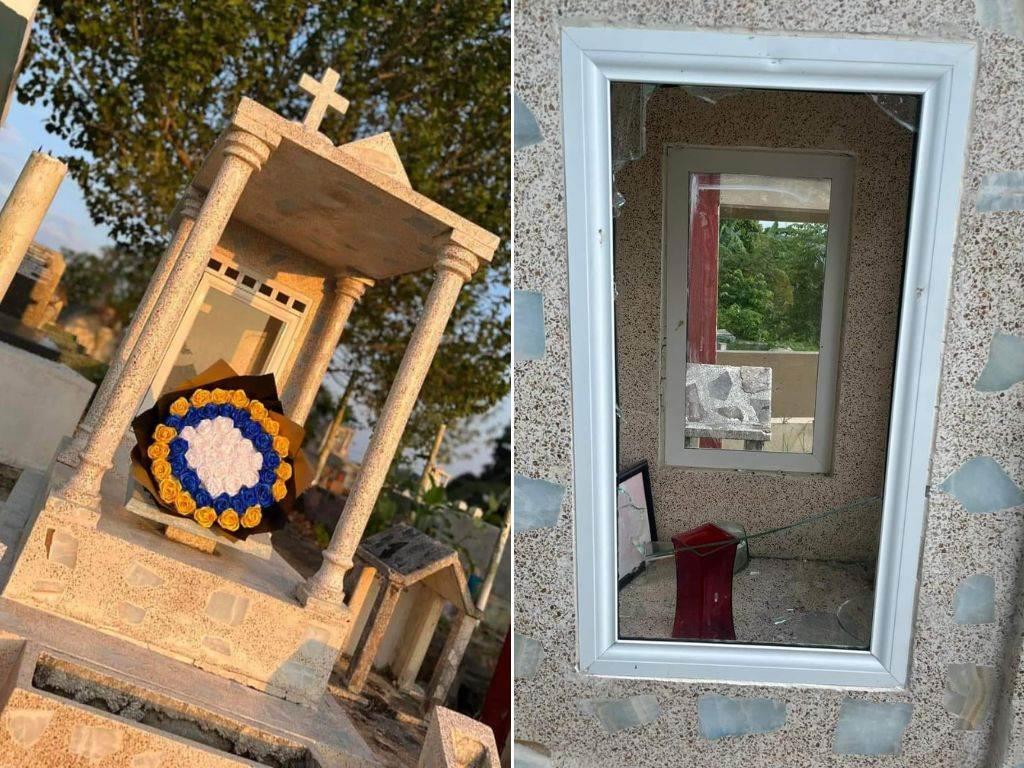 Perpetran tumbas del panteón de Villa Cuichapa para robar rosas