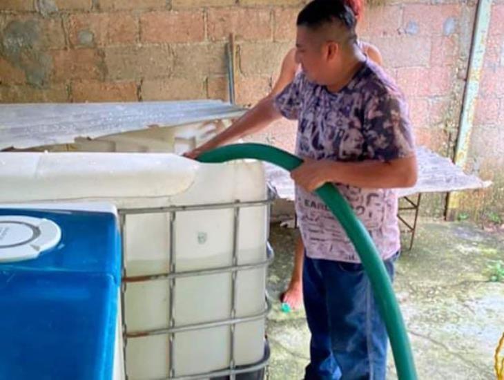 No termina escasez de agua en Ixhuatlán del Sureste; surgen soluciones alternativas