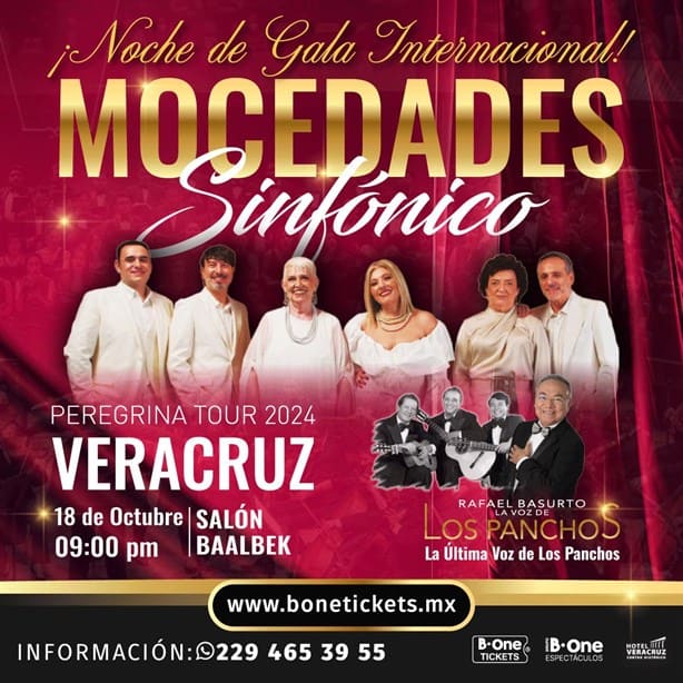 Mocedades Sinfónico confirma show en Veracruz