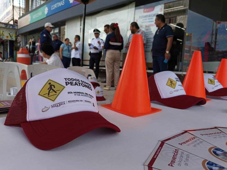 Impulsan cultura vial a favor de peatones en Poza Rica