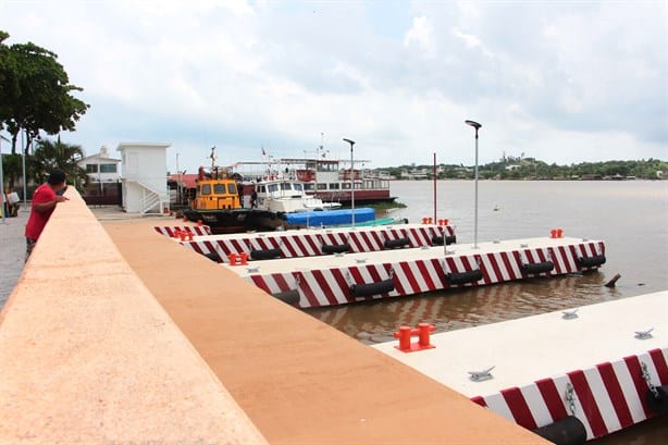 Con quiosco y hasta binoculares, así quedó el nuevo paseo ribereño en Coatzacoalcos