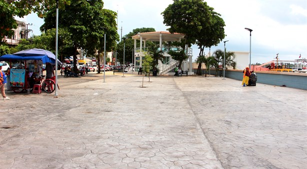 Con quiosco y hasta binoculares, así quedó el nuevo paseo ribereño en Coatzacoalcos