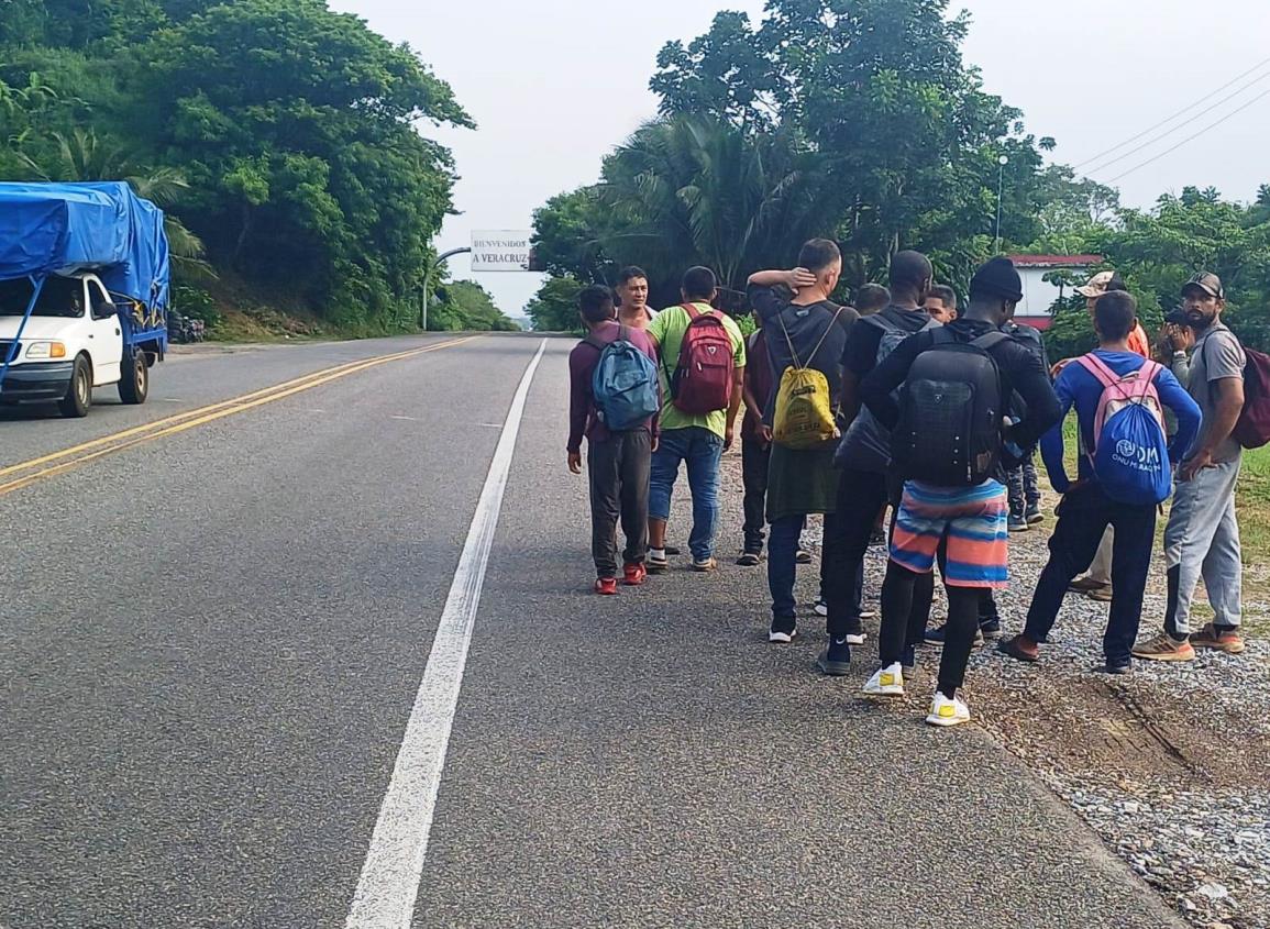 Caravana migrante con más de mil centroamericanos pasará por el sur de Veracruz