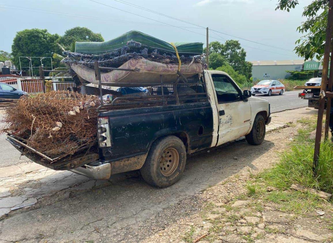 Intensa movilización para capturar a dos chatarreros marihuanos en Acayucan 