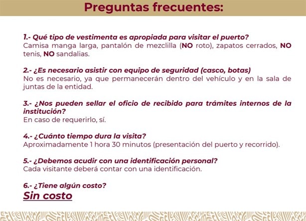 Puerto de Coatzacoalcos: requisitos para solicitar visitas guiadas 