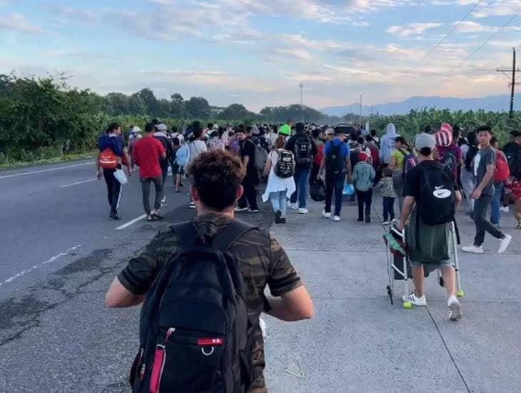 Avanza caravana migrante Jesucristo; ingresaron al estado y están cerca de Sayula